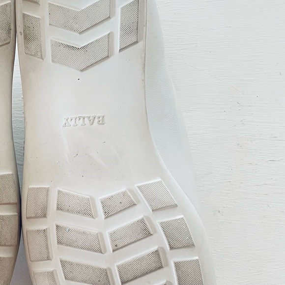 BALLY SNEAKERS WHITE SILVER SIZE 7.5 - Picture 9 of 9